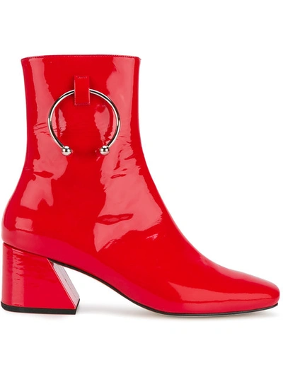 Dorateymur Red Patent Leather Nizip 60 Boots