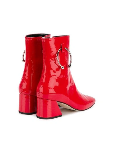 Shop Dorateymur Red Patent Leather Nizip 60 Boots