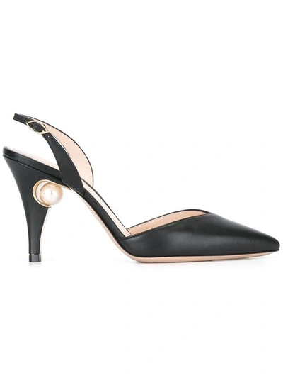 Shop Nicholas Kirkwood 85mm Penelope Pearl Slingback Pumps