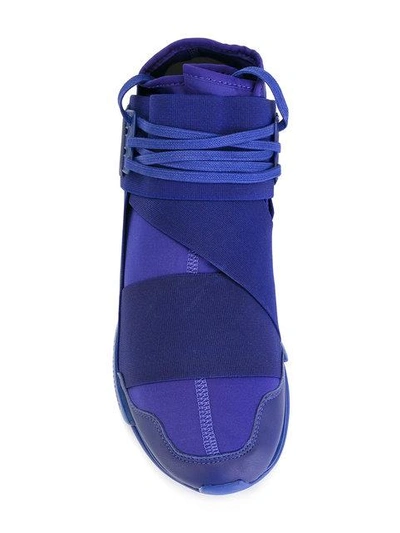 Shop Y-3 Qasa Sneakers In Purple