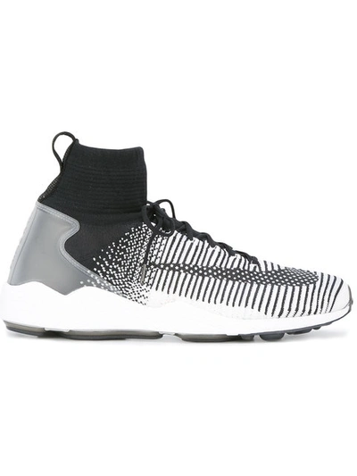Nike Zoom Mercurial Flyknit Sneakers In Black,white