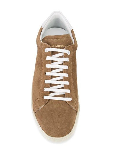 Shop Saint Laurent Lace-up Sneakers