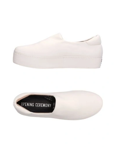Shop Opening Ceremony Sneakers In Ivory