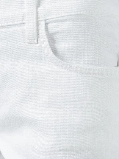 Shop Current Elliott Current/elliott Flared Cropped Jeans - White