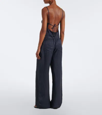 Leset Daniel Drawstring Pocket Pants Midnight In Black