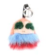 Fendi Kid Bag Bugs Fur Bag Charm In Multicolour
