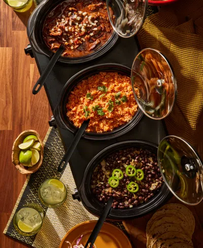 Chefman 2.5-quart Each Triple Slow Cooker And Buffet Server In Multi