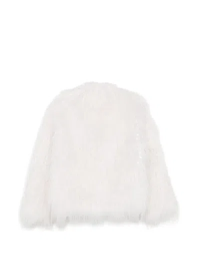 Liska Tibet-lamb Jacket In White