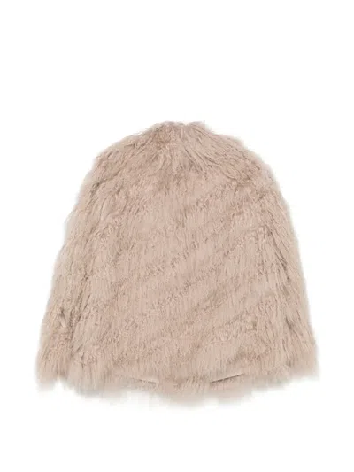 Liska Tibet-lamb Jacket In Neutral