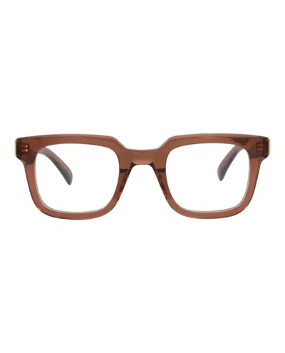 Dunhill Square-frame Acetate Optical Frames In Brown