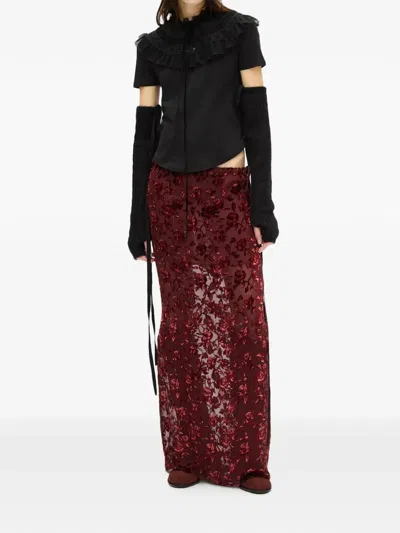 Ann Demeulemeester Floor Micro T-shirt In Multi