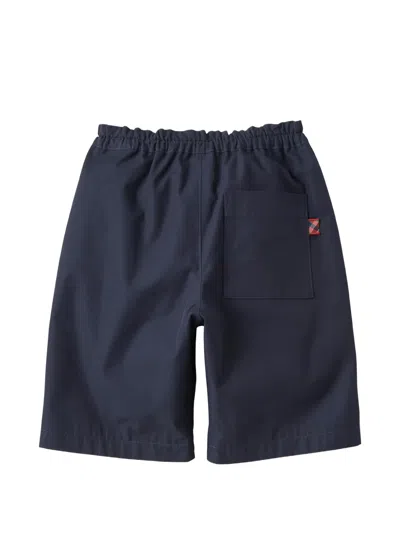 Familiar Check-pattern Reversible Trousers In Blue