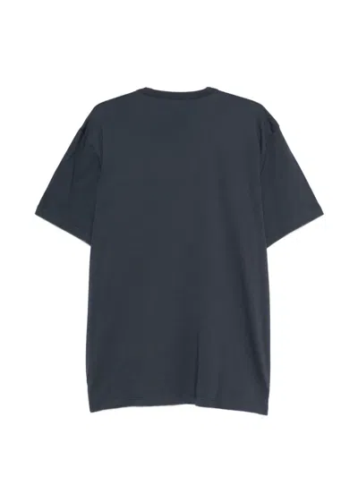 Blauer Logo-patch T-shirt In Blue