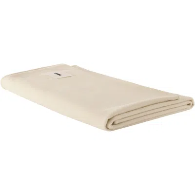 Tekla Rectangular Brushed Wool Blanket In Neutral