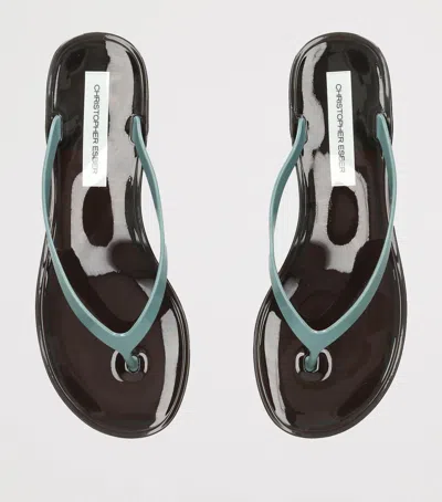 Christopher Esber Jo Thong-strap Flip-flops In Blue
