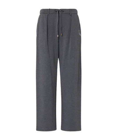 Liu •jo Drawstring Trousers In Gray
