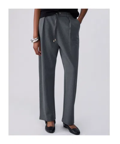 Liu •jo Drawstring Trousers In Gray