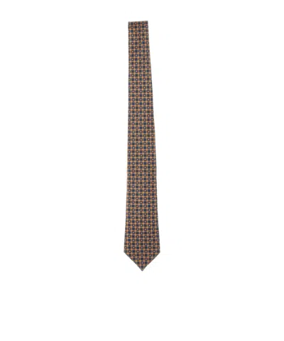 Kiton Micro Geometric Tie In Multi