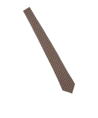Kiton Micro Geometric Tie In Multi