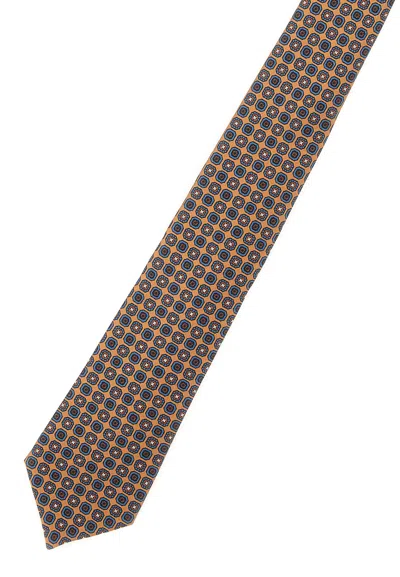 Kiton Micro Geometric Tie In Multi