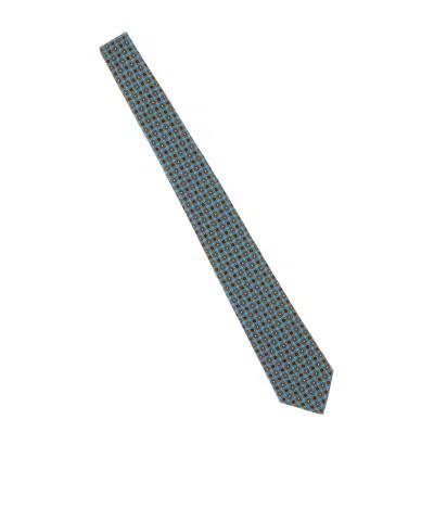 Kiton Micro Geometric Tie In Multi