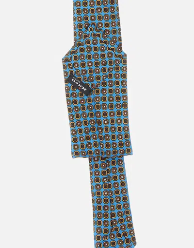 Kiton Micro Geometric Tie In Multi