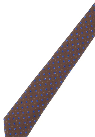 Kiton Floral-pattern Seven-fold Tie In Multi