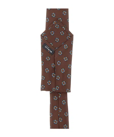 Kiton Micro Floral Seven-fold Tie In Multi