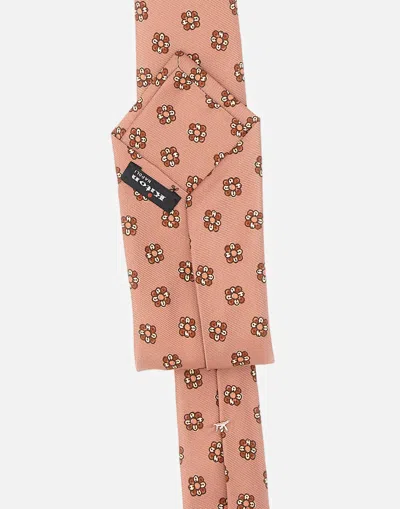 Kiton Floral-pattern Silk Tie In Multi