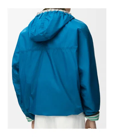Loewe Anorak In Technical Shell In Blue