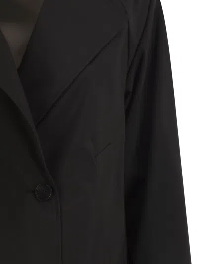 Weekend Max Mara Cropped Double-breasted Jacket In Black
