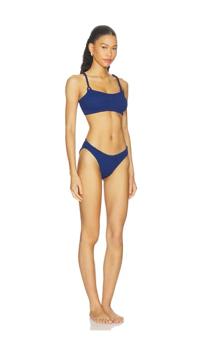 Hunza G Phoebe Two-piece Bikini Swimsuit In Blue