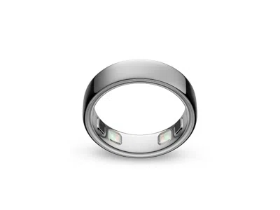 Oura Ring 5 Smart Ring Ring Brushed Silver: 9 In Gray