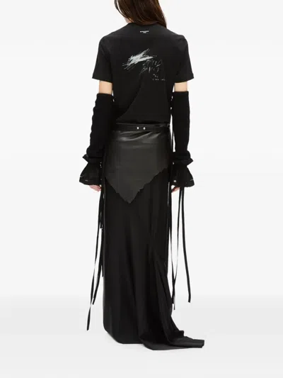 Ann Demeulemeester Mea Knitted Gauntlets In Black