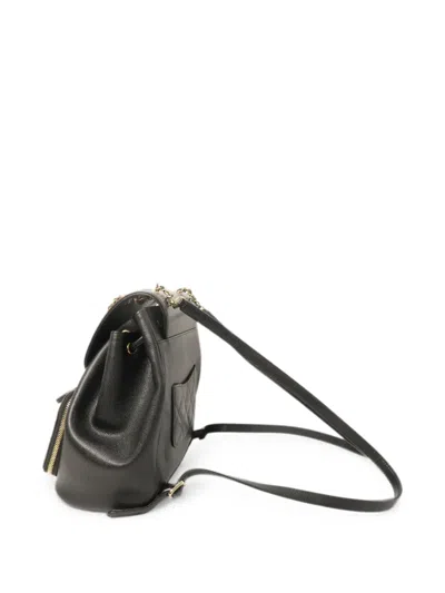 Pre-owned Chanel Business Affinity Backpack In Black