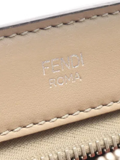 Pre-owned Fendi 2010-2026 Medium Dotcom Satchel In Neutral