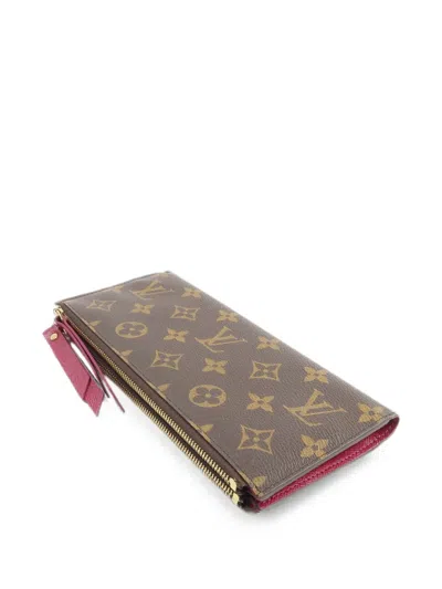 Pre-owned Louis Vuitton Monogram Adele Wallet In Brown