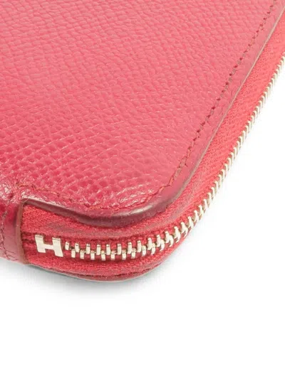 Pre-owned Hermes Leather Wallet In Red