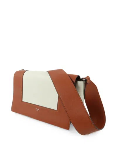 Celine Frame Shoulder Bag In Brown