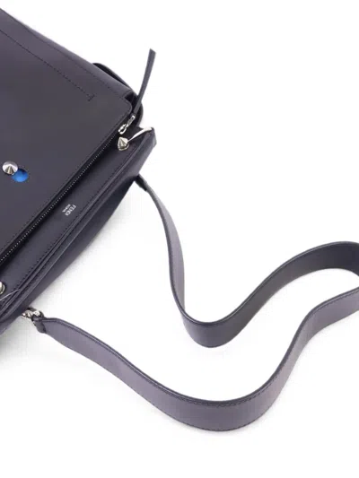 Pre-owned Fendi Dotcom Tote Bag In Black