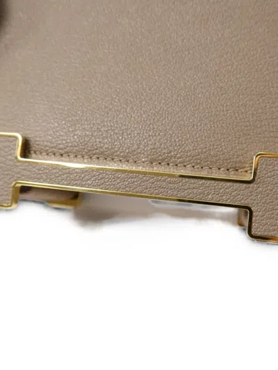 Pre-owned Hermes Geta Shoulder Bag In Neutral