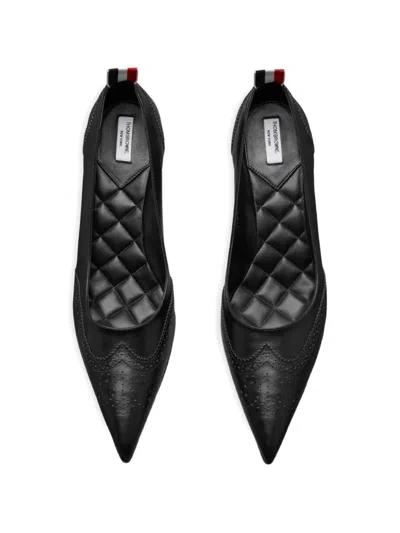 Thom Browne Leather Pumps In Black