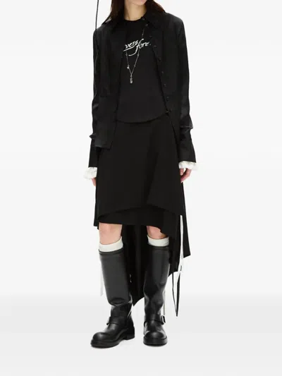 Ann Demeulemeester Floor Micro T-shirt In Black