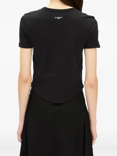 Ann Demeulemeester Floor Micro T-shirt In Black