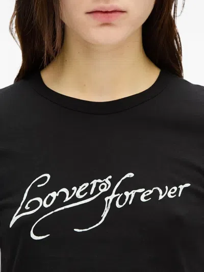 Ann Demeulemeester Floor Micro T-shirt In Black