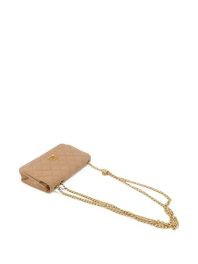 Pre-owned Chanel Interlocking-cc Shoulder Bag In Neutral