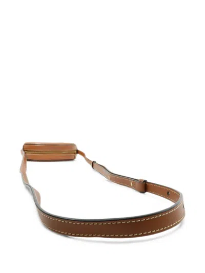 Pre-owned Celine Triomphe Shoulder Bag In Brown