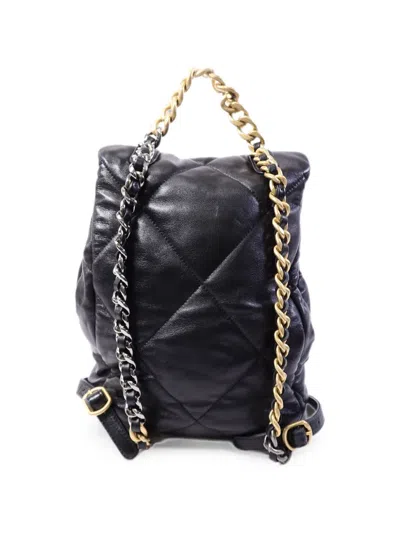 Chanel 19 Cc Turn-lock Backpack In Black