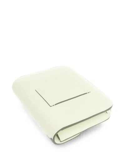 Pre-owned Hermes Constance Wallet In Green