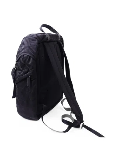 Pre-owned Prada Quilted Backpack In Black